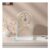 Gugxiom 50th Anniversary Clock Glass Panel Quartz Movement Gold
