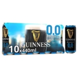 Guinness Draught Alcohol Free Stout Beer 0.0% vol Cans 10x440ml