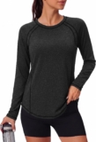Gyabnw Womens Sports Top UPF 50 Sun Protection Long Sleeve Quick Dry Lightweight performance fabric for running yoga gym training hiking and other outdoor activities