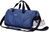Gym Bag with Shoes Compartment and Wet Pocket, Sports Duffel Bag for Yoga Sports Bag for Swim, Travel Duffle Bag for Men with Detachable Shoulder Strap and Mesh Side Pocket, Gift for Women