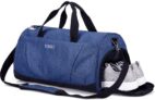 Gym Bag with Shoes Compartment and Wet Pocket, Sports Duffel Bag for Yoga Sports Bag for Swim, Travel Duffle Bag for Men with Detachable Shoulder Strap and Mesh Side Pocket, Gift for Women