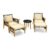 Gymax 5 PCS Patio Furniture Set Wicker Chair Set