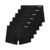HAGOT 6-Pack Mens Stretch Boxers, Black