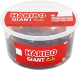 HARIBO Giant Happy Cola 40 Pieces of Fruity Gummy Cola Sweets 720g Sweets Tub