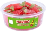 HARIBO Giant Strawbs 75 Pieces of Fruity Gummy Strawberries Sweets Tub