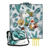 HAUSPROFI Waterproof Picnic Blanket 200×200 Cm, Foldable and Washable