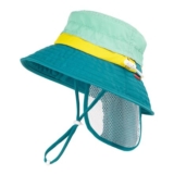 HECCEI Baby Sun Hat UPF50 with Neck Flap Green