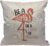 HGOD DESIGNS Cushion Cover Flamingo With Quotes Be A Flamingo In A Flock Of Pigeons Throw Pillow Cover for Living Room, Bedroom, Sofa, Chair – 18×18 Inch Pillowcase