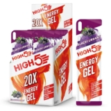 HIGH5 Energy Gels – Quick Release Sports Gels to Power Muscles for Top Performance – Natural Fruit Juice (Blackcurrant, 20 x 40g)