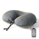 HIKENTURE Inflatable Neck Pillow, 3-Breath Travel Airplane Pillow, Grey sold by Hikenture EU FBA