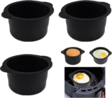 HIKPACKER 3 Pieces Silicone Egg Cups for Air Fryer