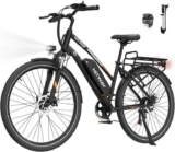 HITWAY 27.5/28 Electric Bike with Rear Hub/Mid-Drive Motor, 250W, 36V 13Ah Battery, 180 km Max Range, 7-Speed – Sold by MSCOOTER / FBA