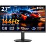 HKC 27 inch Gaming Monitor 144Hz, FHD 1080P IPS Display with 99% sRGB, AMD FreeSync, Tilt Adjustable