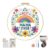 HKLIOPU Beginner Embroidery Kit with Fabric, Threads, Hoop