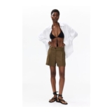 H&M Pleat-Front Shorts