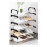 H&O Direct 4 Tiers Metal Shoe Rack Organizer
