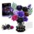 HOGOKIDS Flowers Bouquet Building Set – 14 Purple Roses Botanical