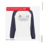 HOLLISTER Grey Raglan Michigan Wolf Graphic Sweatshirt
