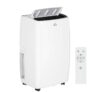 HOMCOM 14,000 BTU Mobile Air Conditioner, with LED Screen – White – With Code