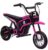 HOMCOM 24V Kids Electric Motorbike with Twist Grip Throttle, Music, Horn – Pink (with code) Aosom MHSTAR UK Store