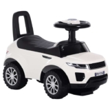 HOMCOM 3-in-1 Toddler Ride-On Car, White