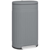 HOMCOM 30 Litre Pedal Bin, Fingerprint Proof Kitchen Bin with Soft-close Lid