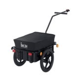 HOMCOM Bicycle Trailer Jogger Stroller with Tow Bar Black