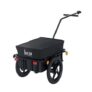 HOMCOM Bicycle Trailer Jogger Stroller with Tow Bar Black