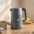 HOMCOM Electric Kettle, 1.7L Fast Boil 3kW with UK Strix Thermostat, LED Display, Keep Warm Function, Grey – With Code