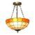 HOMCOM Tiffany Style Ceiling Light, Vintage Chandelier with 3 E27 Sockets