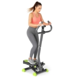 HOMCOM Twister Stepper Machine with Adjustable Resistor, LCD Display and Handlebar Shipped / Sold by AOSOM MHSTAR UK