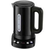 HOMCOM Variable Temperature Control Kettle 1.7L 3kW, Black Fast Boil Water Kettle, Keep Warm Function