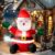 HONGLAND 5FT Inflatables, Sitting Santa Claus, Built-in LED Outdoor Decorations, Xmas Holiday Decor for Party, Home, Garden, Front Back Yard
