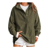 HOOUDO Oversized Sweatshirts for Women UK Mock Neck Pullover Tops