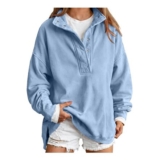HOOUDO Womens Oversized Sweatshirts Mock Neck Pullover