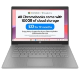 HP Chromebook 14 Intel Celeron N4500 Processor 4GB RAM 64GB eMMC Intel UHD Graphics HD Anti-glare Display