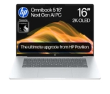HP OmniBook 5 Next Gen AI 16 Laptop CoPilot PC Snapdragon X1-26-100 16GB RAM 512GB SSD 2K OLED Display (Student Prime)