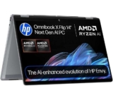 HP OmniBook X Flip NGAI OLED 14 2 in 1 Laptop ( Student price / 3K120 touchscreen / AMD Ryzen AI 7 350 / 8 cores / 16GB / 1TB )