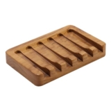 HTB Teak Soap Dish 1PC, Self-Draining Soap Bar Holder for the Shower