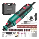 HYCHIKA 170W Rotary Tool, 6 Speeds, 173-Piece Kit, Flex Shaft