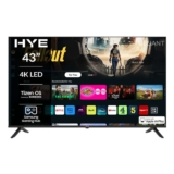HYE Smart TV, 43 Screen Size, 4K Resolution, LED Technology, Apple AirPlay, Samsung Tizen OS & Gaming Hub – Sold by Reliant Direct / FBA
