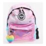 HYPE Pink Metallic Logo Unicorn Backpack
