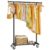 HYSEYY Clothing Rail with 4 Lockable Wheels & Storage Shelf, 162H x 102W x 42D cm, Black – with vouchers – Sold by Vinsena FBA