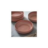 Habitat 4 Piece Reactive Stoneware Pasta Bowls – Pink