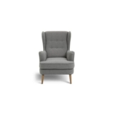 Habitat Callie Self Assembly Fabric Wingback Chair – Grey