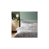 Habitat Cotton Dot Penny White & Black Bedding Set-Kingsize