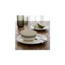 Habitat Lines 12 Piece Stoneware Dinner Set – Matt Cream