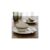 Habitat Lines 12 Piece Stoneware Dinner Set – Matt Cream