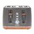 Haden Dorchester Grey Toaster 4 Slice – Variable Browning Levels – Digital Controls & Wide Slots 4 Slice Toaster