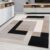 Hafaa Area Rugs for Bedroom – Large Rugs Living Room 120 x 170 Cm Geometric Style Modern Floor Carpet Non Shedding Soft Touch Rug Easy to Clean(Milo Neutral)